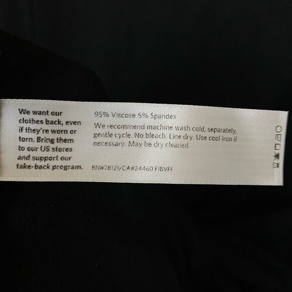 Eileen Fisher Double V-neck Sleeveless Jersey A-line Dress Size Small - Picture 4 of 6